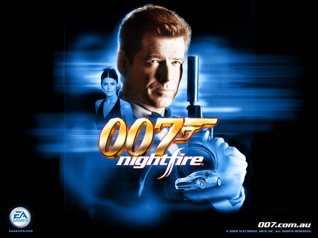 007 Nightfire title screen for Xbox